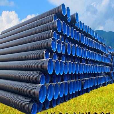 HDPE双壁波纹管排污管DN300mm、SN4耐腐蚀排水管
