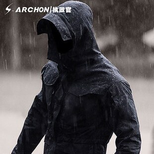 执政官春秋季 户外战术冲锋衣男谍影M65战地风衣军迷防风单层外套