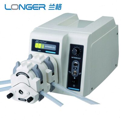 保定兰格WT600-2J精密蠕动泵实验室多泵头串联4通道4.2-6000ml/分