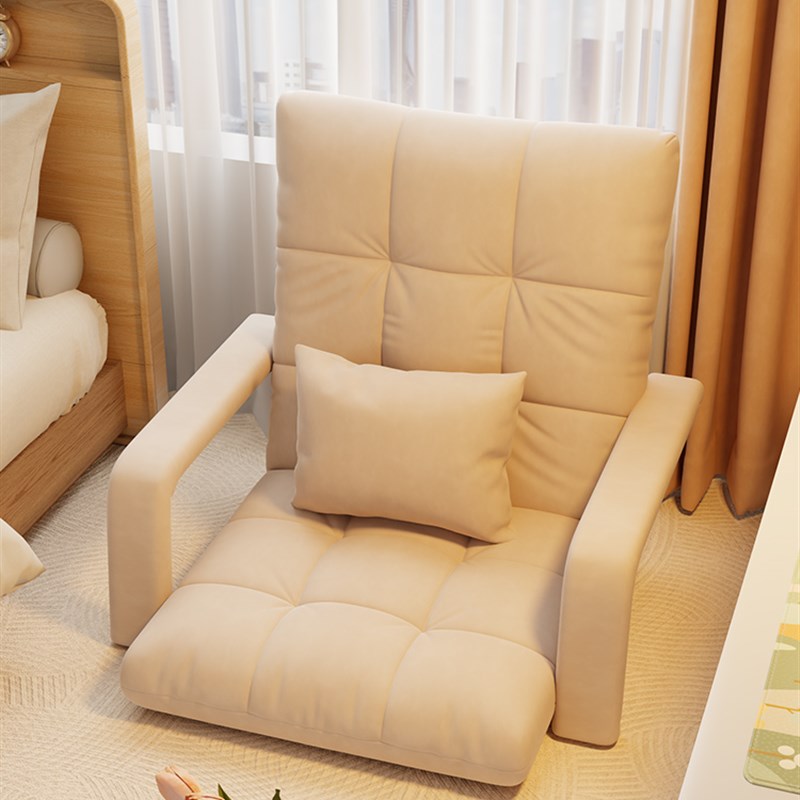 折叠躺椅2025新款午休坐睡两用宿舍床I上靠背椅家用懒人沙发飘窗