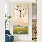 饰个性 2023新款 挂钟网红小清新钟表北欧轻奢静音客厅创意装 挂表