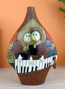 中式客厅玄关博古架电q视柜陶瓷特色工艺品创意家居酒柜装饰品摆