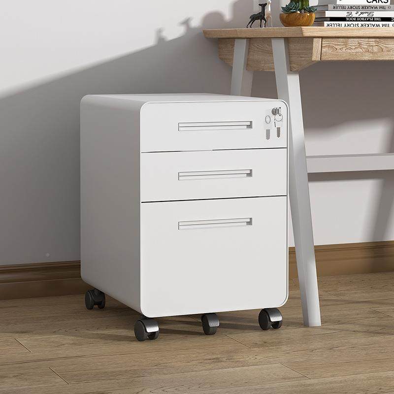 桌下移动活动文件柜带锁屉办公三抽物MVX铁皮矮柜储打印室机收纳,商业/办公家具,办公储物柜,淘宝优惠券,粉丝福利购,淘宝优惠卷