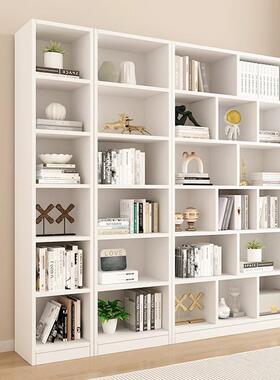 书架书柜木生态板白色落地置架客厅家用简实易物xy-55420收纳储柜