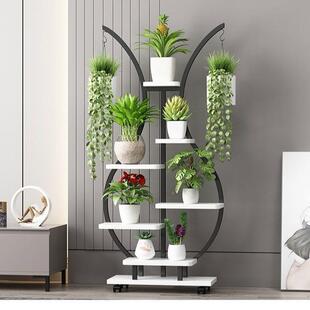 阳饰台物架盆花架子花架客厅简约装 花瓶WMC花架子室内铁艺置阳台