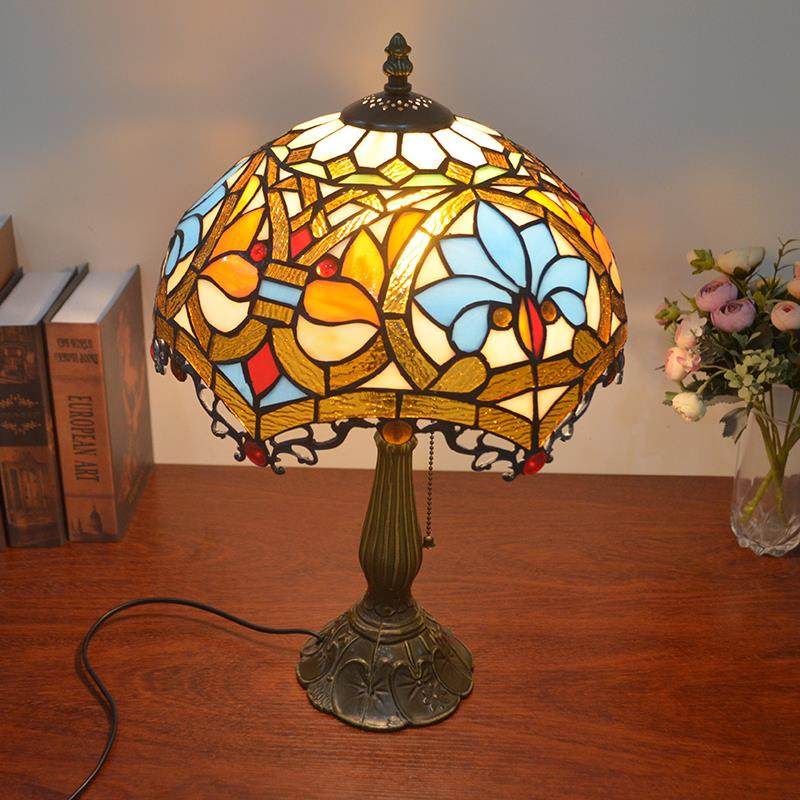 W8欧美式卧室床酒头田园书遥房温馨创意调光控玻璃氛店围艺ND-004,家装灯饰光源,装饰台灯,淘宝优惠券,粉丝福利购,淘宝优惠卷