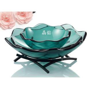 ?玻璃助自餐水果盘餐助展示盘餐厅餐具器皿沙拉盘水果自F75SM9T6