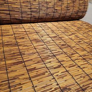 芦苇帘饰草帘子大UDK帘卷吊顶墙面装隔户外遮阳帘断门帘芦苇席竹