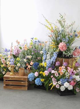 假酒DD102206景观组合造景仿花语花植物装饰摆件绿植店橱生窗室内