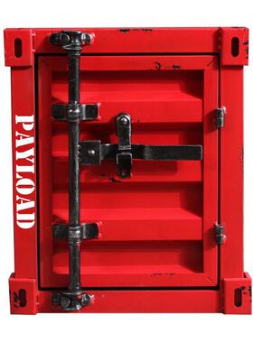 DD101888集柜装箱床头工业风储柜意藏小型创复古床边小柜子做旧收