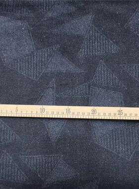 新款加厚毛衣呢大面料提花双季RWJ面顺毛呢复冬古服装布料