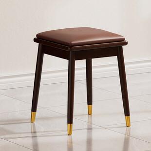 实凳子木凳家用可子叠放搭配梳妆台餐桌书桌多化样的简软约包学习