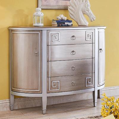 轻奢玄关柜半圆玄MLS-0805关子靠置墙桌窄玄关台物架新中式条超案