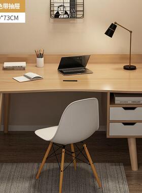 电脑桌台式家用简易书桌带椅桌子出桌LEL租屋女字生卧室小子学生