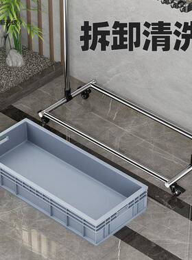 移动拖把家用落CD100337物地墩式收纳架扫把阳台不锈钢布池商用清