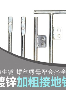 接地针接地桩接地线避雷针接地极防雷装置接地棒接地钉防雷针镀锌