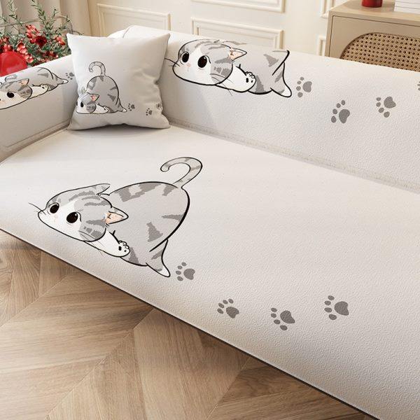 四季通用卡通沙发垫子网红可爱直排坐垫四坐一贵妃盖巾可机洗盖布,居家布艺,沙发垫,淘宝优惠券,粉丝福利购,淘宝优惠卷