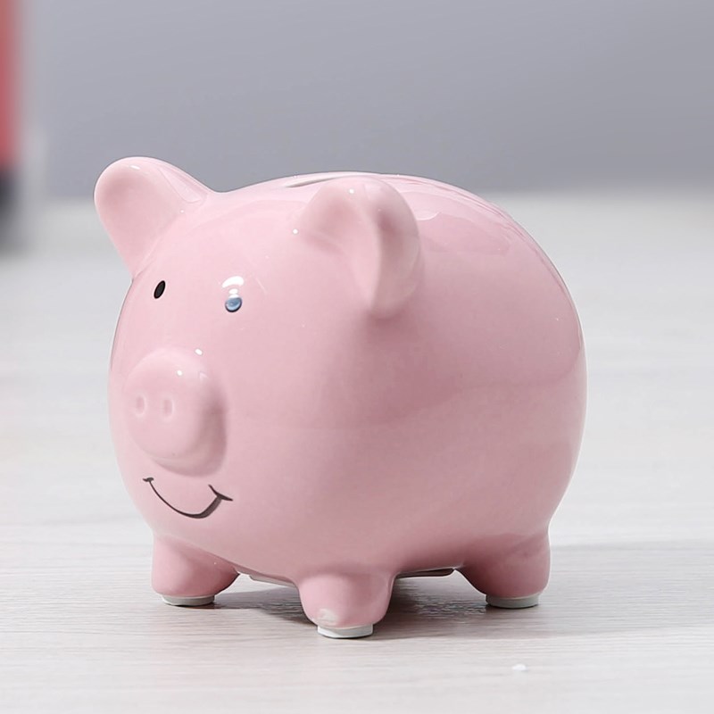 卡通陶瓷小猪存钱罐宝宝储蓄罐储钱罐F儿童生日礼物幼儿园装饰创
