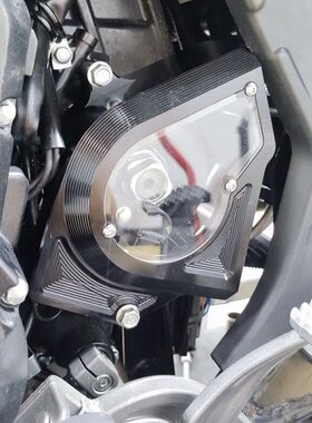 长江400 650 700改装透明小链轮飞轮盖长江650B 700B边三轮链条罩