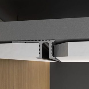 典爵阁悬浮吊顶收口黑色收边条阳角金属条腻子修边压条封边装饰条