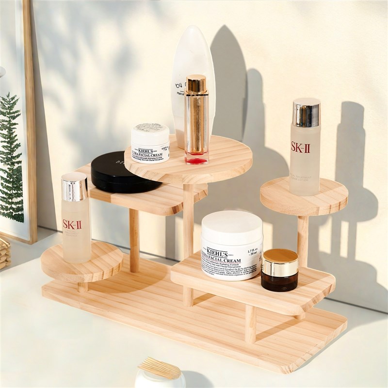 家用/摆摊展示架阶梯实木创意饰品摆件眼镜O展示台陈列架收纳多肉