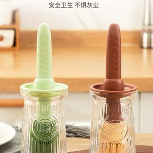 祝氏心宜油刷家用耐高温油瓶一体玻璃烧烤硅胶油刷子带瓶厨房烙饼