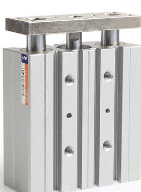 薄型三杆三轴带双导杆导向柱气缸TCM32 40 50X25 3060/80/75S 100