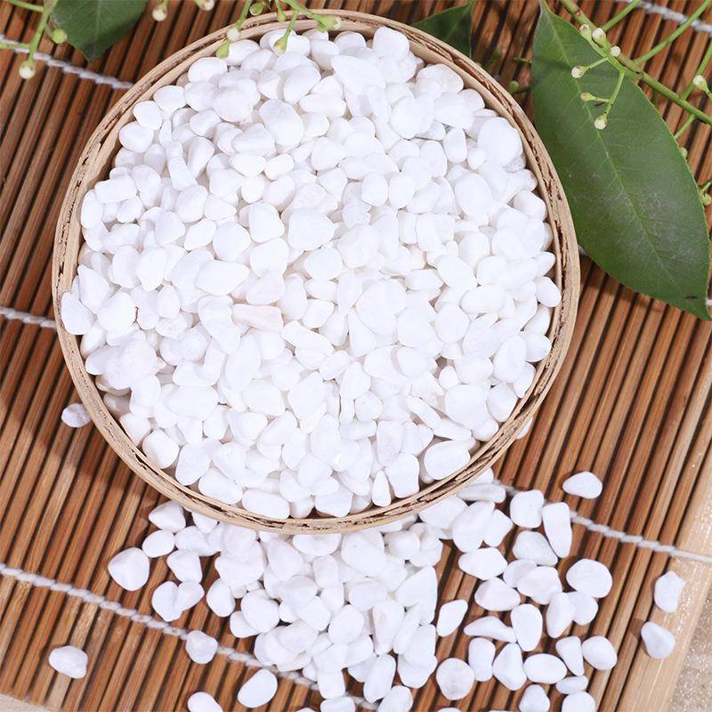 雪白小石子多285肉盆花栽铺面色机白制鱼鹅卵石缸造景工程铺路装