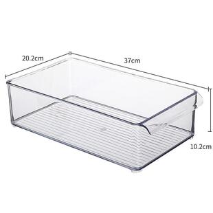 厨房冰箱盒品子p食级透明保鲜盒塑料611长方形收纳盒加p窄长长型