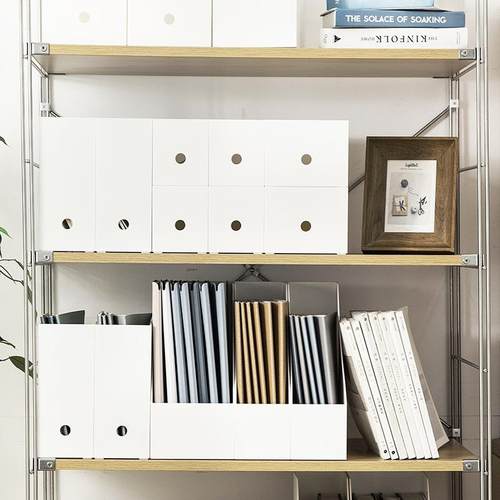 桌面收纳盒办公室整理盒塑料杂物收纳子可叠加储物盒文具整理盒子