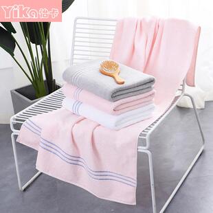 稻草人棉浴巾家用男女吸水成人不掉毛全棉情侣柔软舒适裹巾大浴巾
