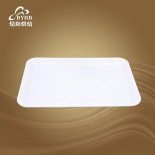 长方形平底烘焙托盘密胺餐具端菜端酒盘 2塑料餐盘 4号40