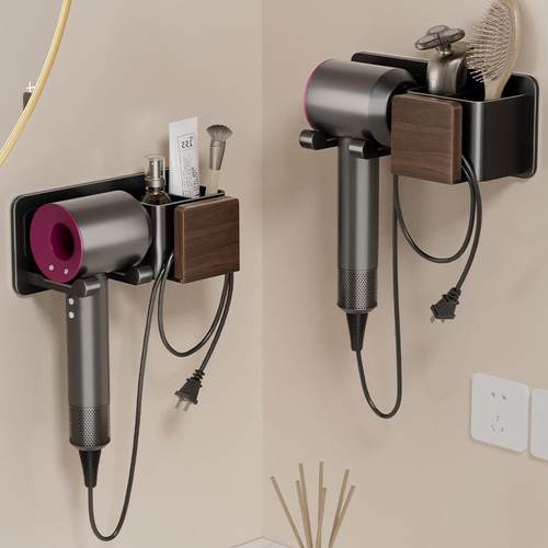 吹风机置物架免打孔家用壁挂卫生间厕所风筒放置支架电吹风机挂架