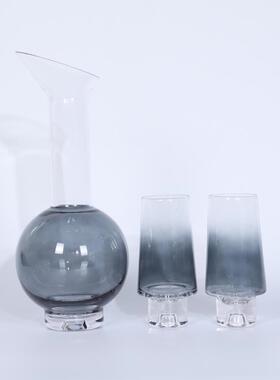 简约现代斜嘴酒具玻璃酒杯样板房间家居吧台酒柜醒酒器餐桌面摆件