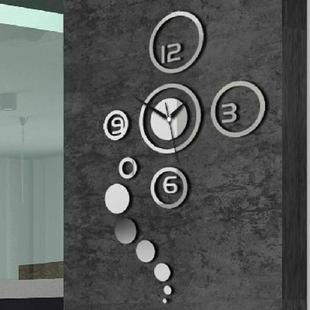 外销供应商亚克力墙贴钟表家居装 饰挂钟镜面客厅镜面挂钟zb054