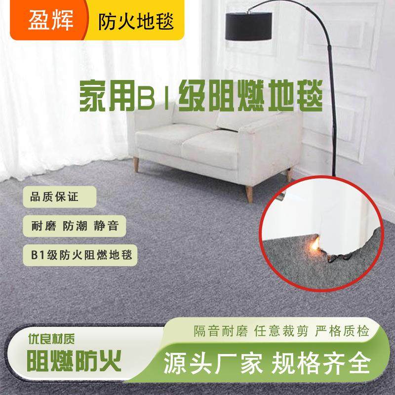 B1阻燃地毯办公室客厅卧室商用满铺大面积隔音抗污防火阻燃地毯