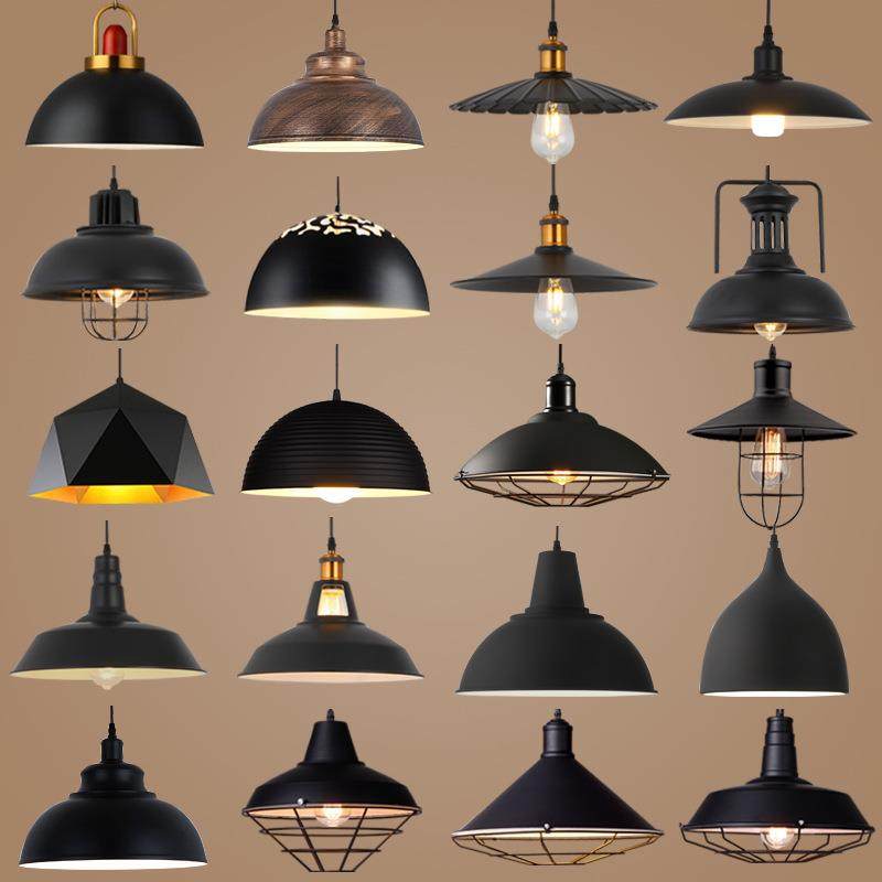 复古工业风灯怀旧铁艺创意简约吧台loft酒店工程单头餐厅小吊灯罩,家装灯饰光源,智能吊灯,淘宝优惠券,粉丝福利购,淘宝优惠卷