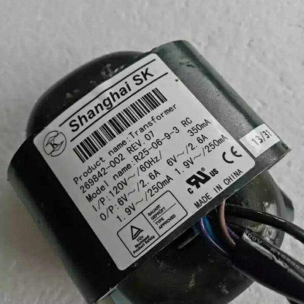 R25-06-9-3变压器 120V转双6V2.6A 双1.9V0.25A 可改220V输入