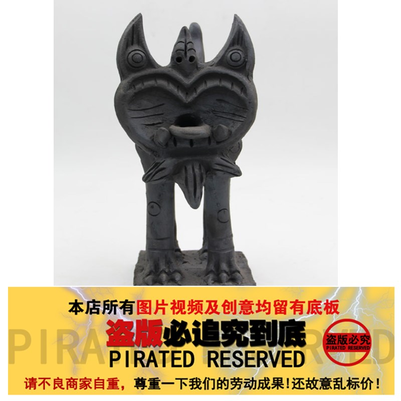 云南瓦猫灵兽摆件l非遗土陶室内装饰送亲友新居开业文创旅游伴手