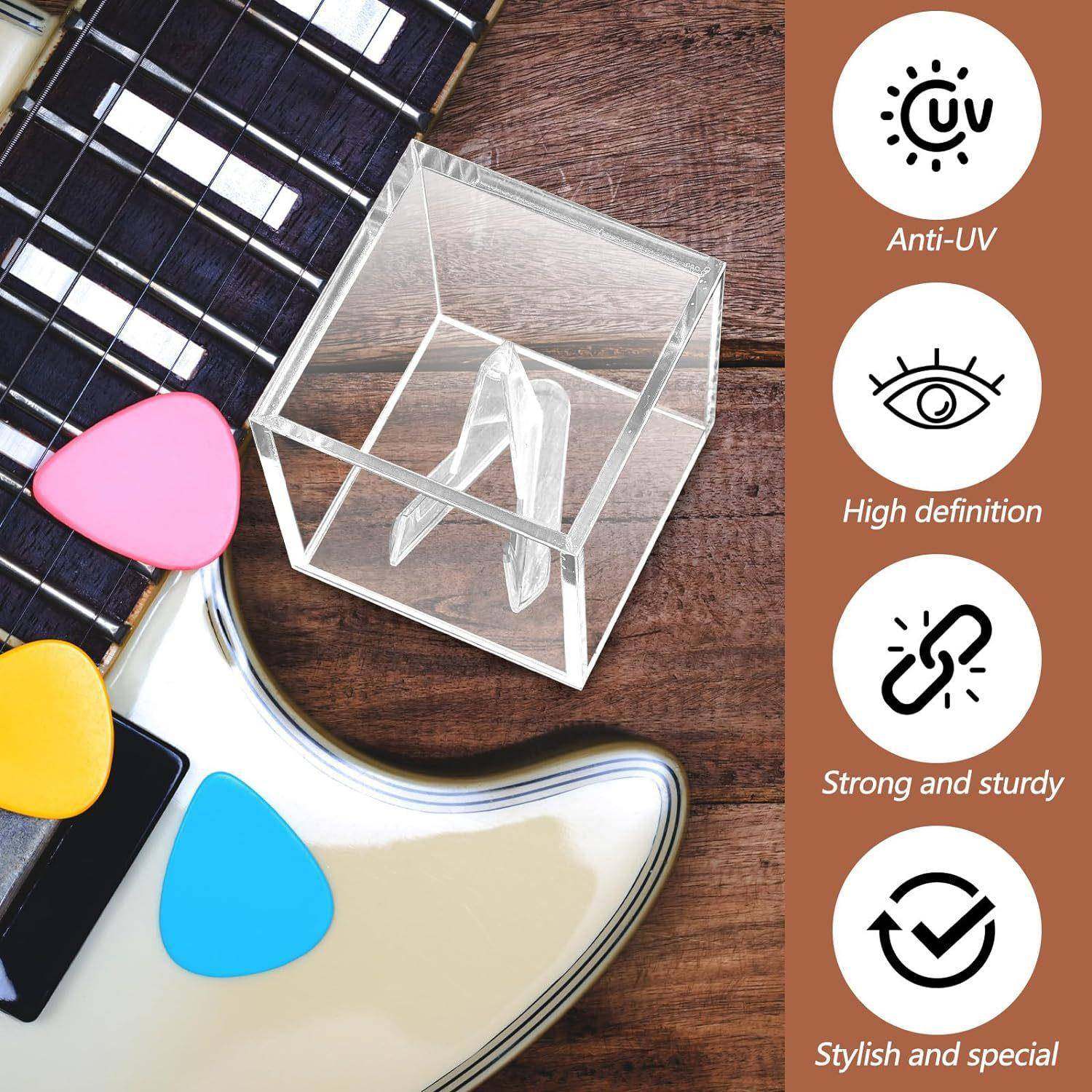 3223件透明他亚克力吉片展示盒适用何于任收藏拨吉他拨片装饰,基础建材,有机玻璃棒,淘宝优惠券,粉丝福利购,淘宝优惠卷