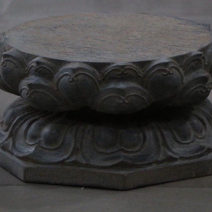 山西青石雕刻高浮雕莲花