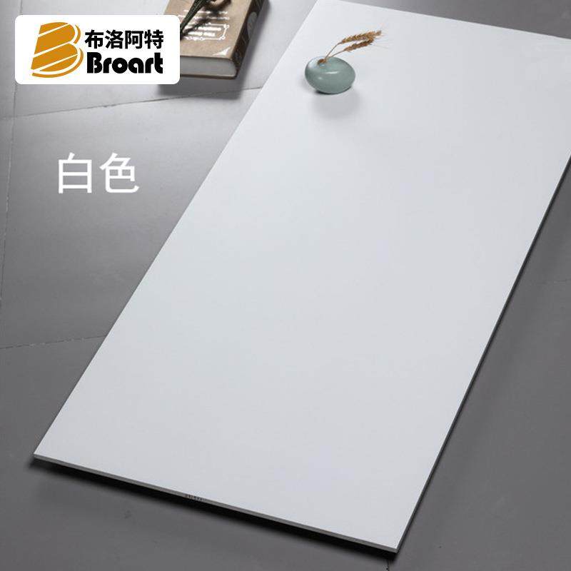 纯白亚光瓷砖600x120简0墙约现代客厅地砖纯色灰色仿砖纯白古卫生