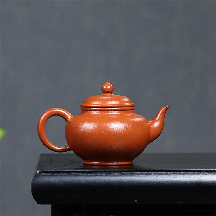 笑茶宜兴原矿梨皮朱樱泥紫砂礼0654品壶茶具