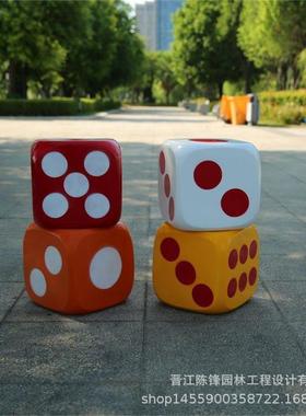 树脂骰型CF-22818装饰抽奖子秋中博饼道具商场美陈万圣节超大摆件