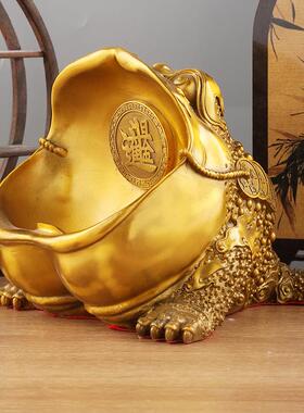 黄铜号金蟾开业银摆件精办425工蟾蜍金蟾家收居大公摆设