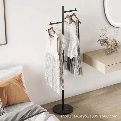 北欧现代简约大地理室石架衣帽卧家用挂衣架落网红酒店立式UZP挂