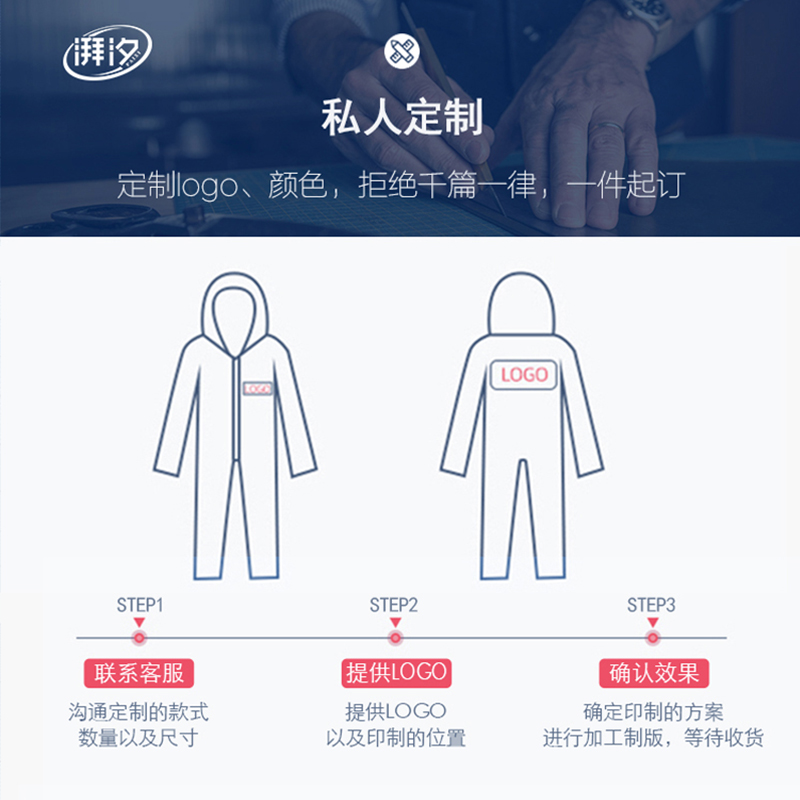 车间食品厂工作服套装生产v加工分体连帽白色蓝色粉色无尘服洁净