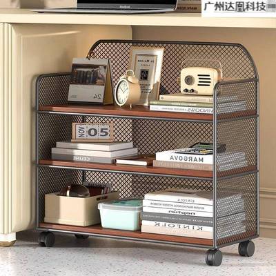 办公桌桌下置物架可移动件纳架多文功能收柜GTR卧室带书轮小推车