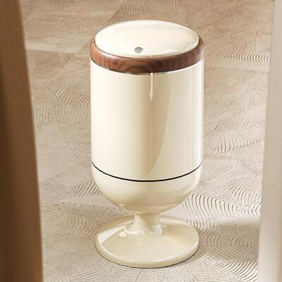 高脚号垃圾高级感大大容量家弯用客YM.7290厅不腰可移动厨房带盖