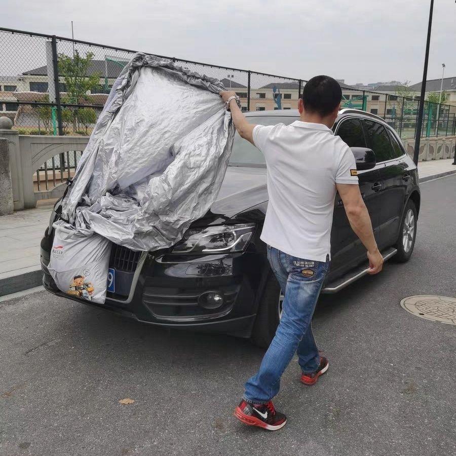 一拉罩牛津布汽车衣隔热